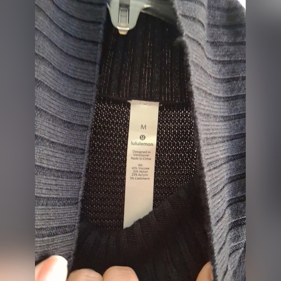 Lululemon Softer Still Dress Black M Athleisure Minimalist Cashmere Blend FIRM - Picture 10 of 13